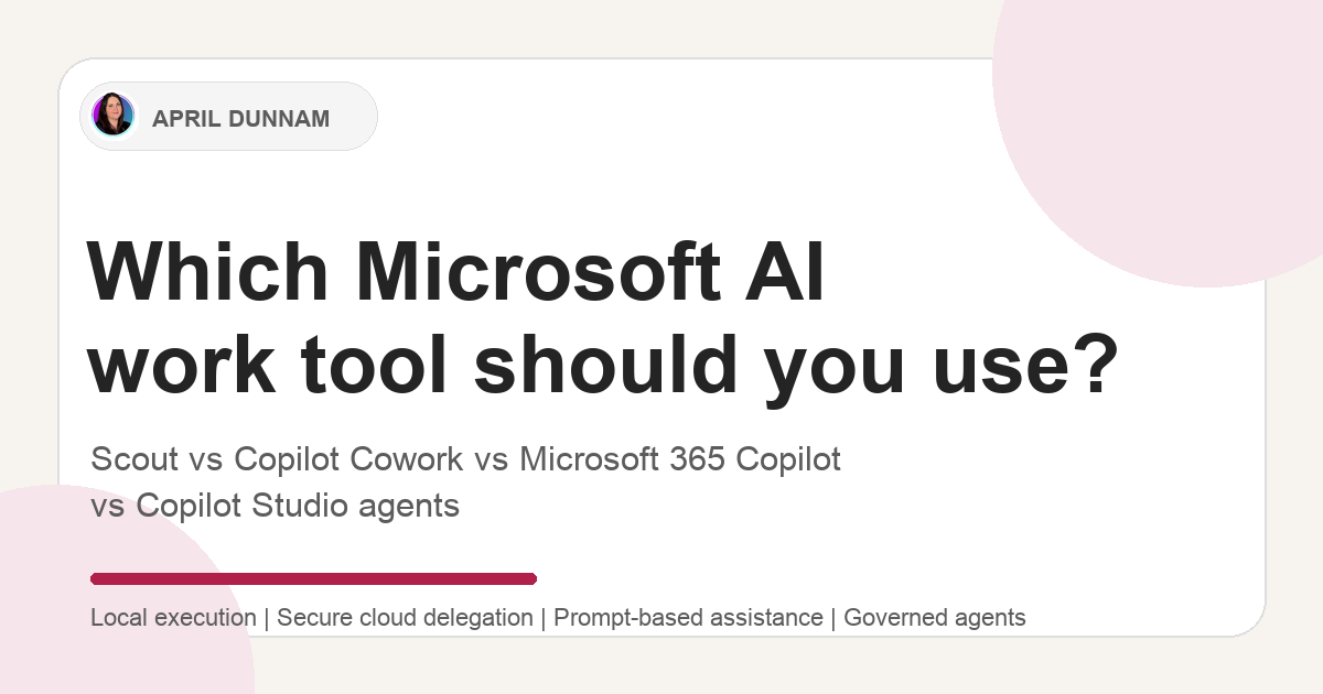 Which Microsoft AI Tool Should You Use: Scout, Copilot Cowork ...